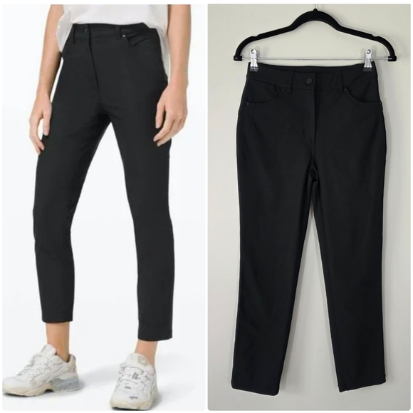 Lululemon City Sleek 5 Pocket 7/8 Pant Black Size 4 - Picture 1 of 11